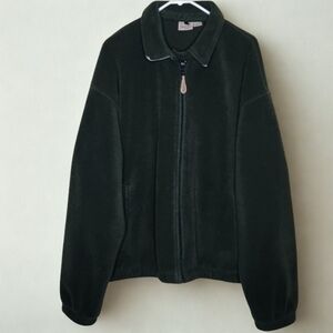 WOOLRICH 90's Polartec Full-Zip Fleece Jacket in Forest Green • XL